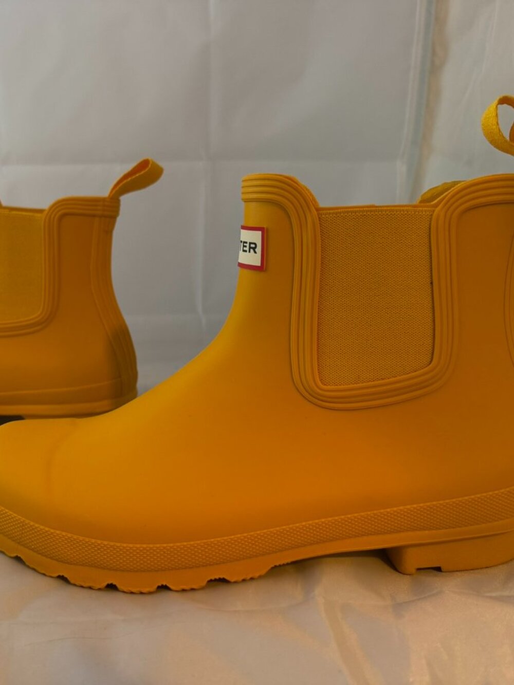 Hunter Women's Original Chelsea Boots Yellow Slip-On Ankle Boot Size 9 NIB - Picture 4 of 8